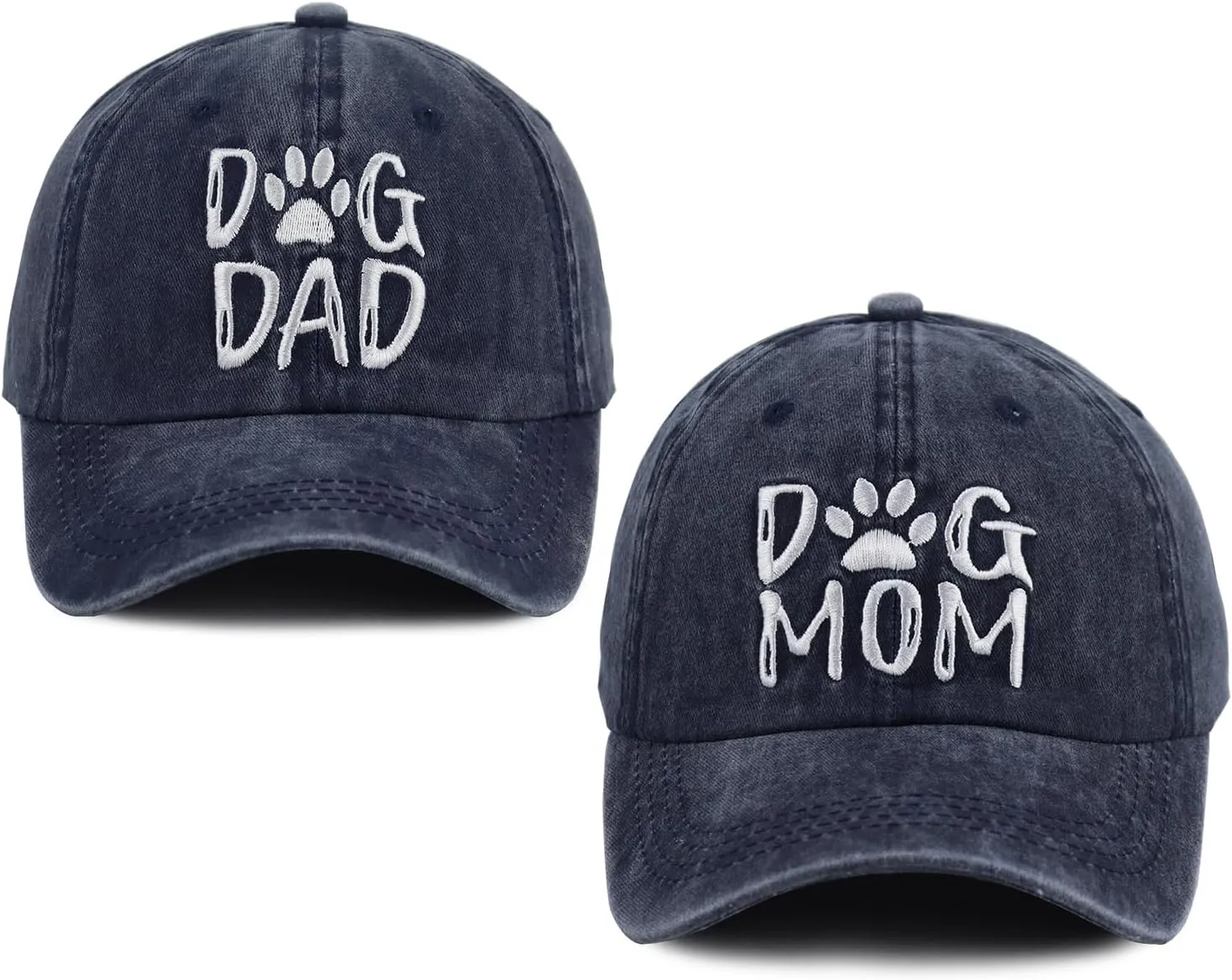 Dog Mom Gifts for Women, Dog Dad Gifts for Men, Lover Matching Couple Hats Daddy Mama Husband Wife, Mothers Fathers Day Birthday from Daughter Son Navy