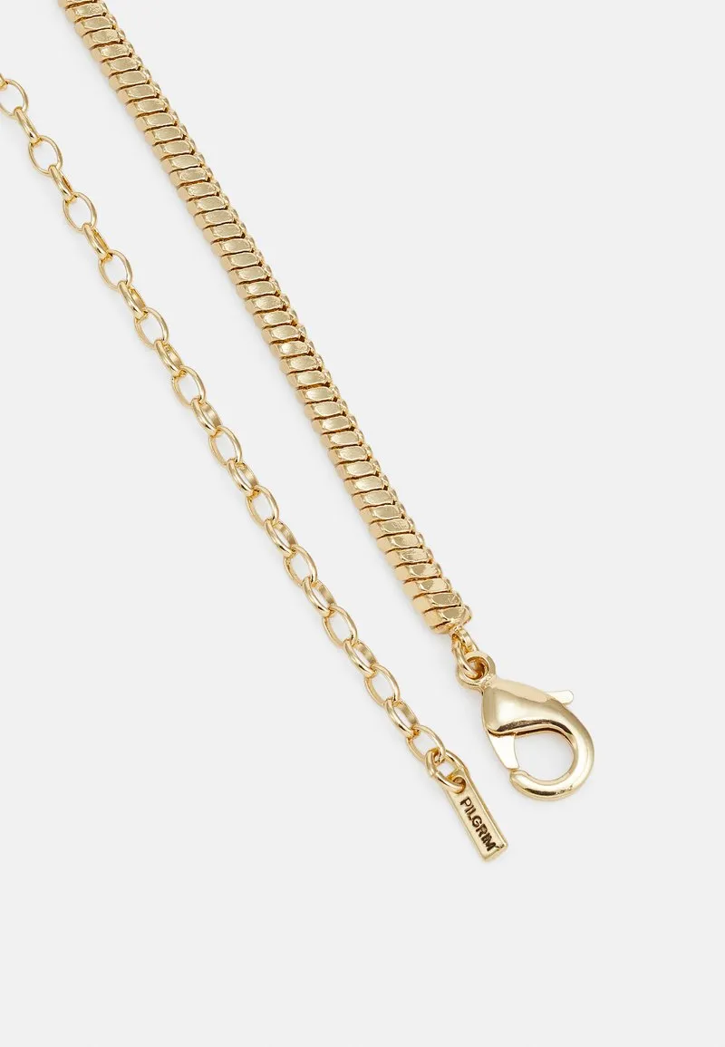 Dominique Flat Snake Gold Chain Recycled Necklace