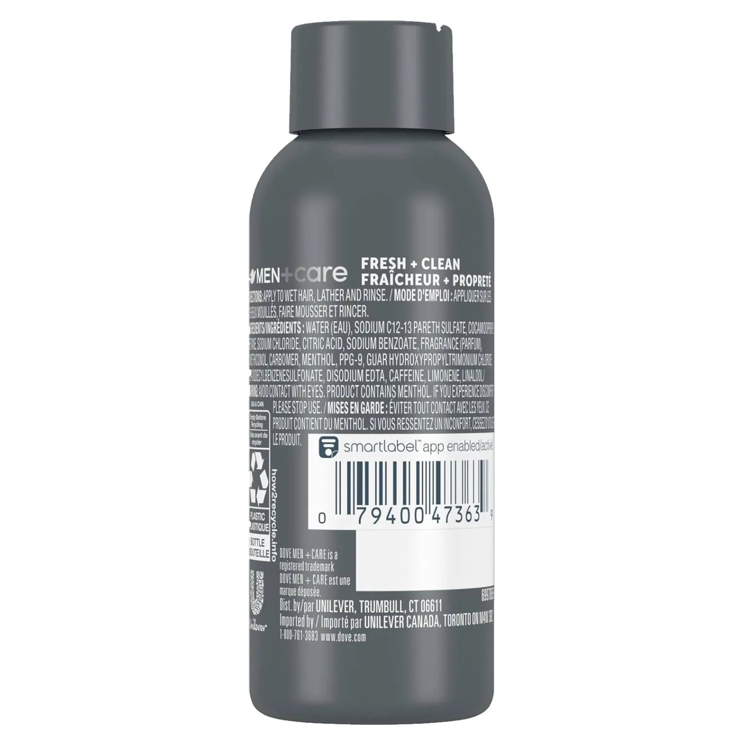 Dove Men Care - Fresh and Clean 2-in-1 Shampoo   Conditioner - 3 Oz - 12 Pack