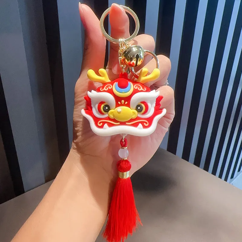 Dragon Tiger Leap Lion Pendant