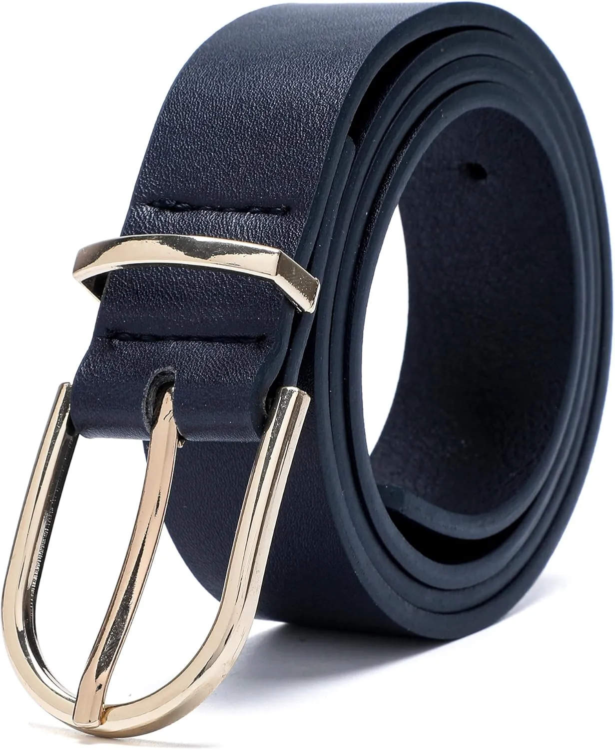Earnda Women's Faux Leather Chic Belt for Ladies Jeans