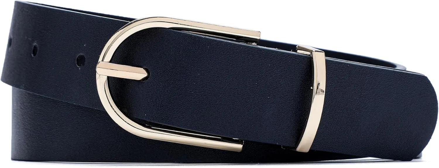 Earnda Women's Faux Leather Chic Belt for Ladies Jeans