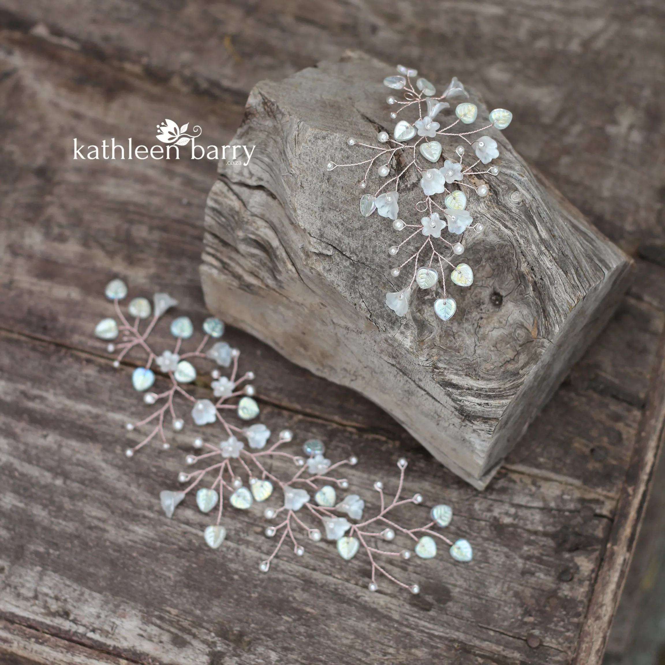 Eden pearly Hair Vine - Available in Silver, gold & Rose gold