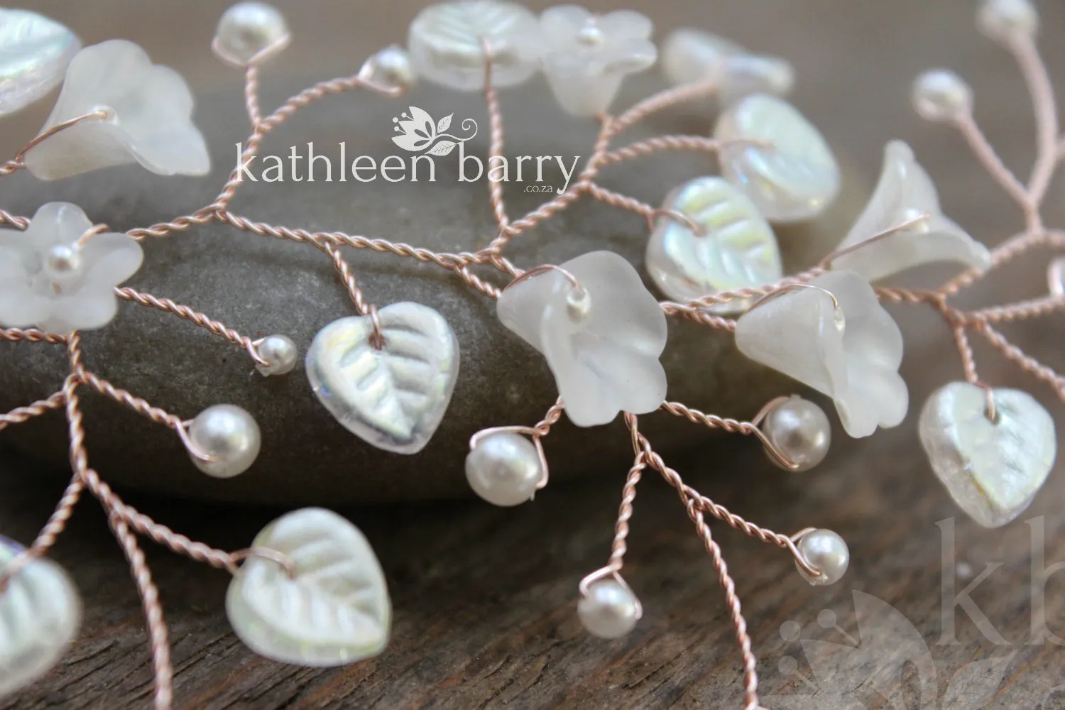 Eden pearly Hair Vine - Available in Silver, gold & Rose gold