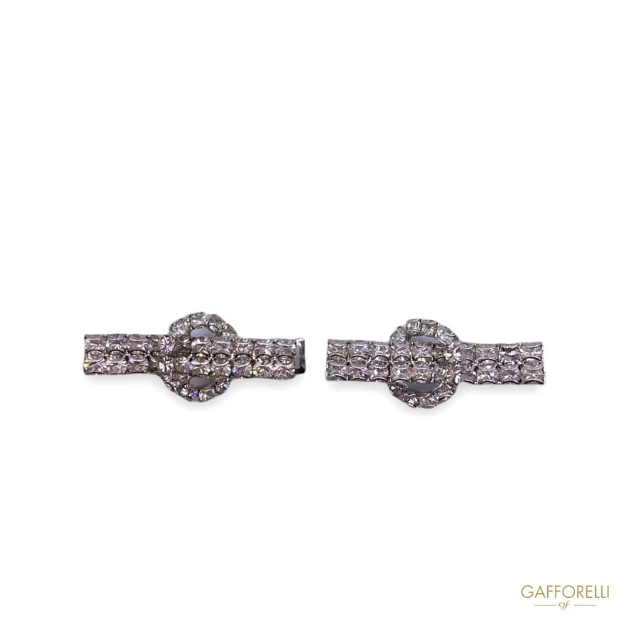 Elegant Hook in Crystal Rhinestones 3452 g - Gafforelli Srl