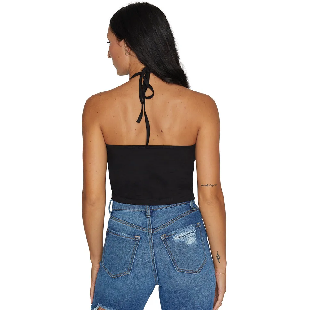 Emory Black Halter Top