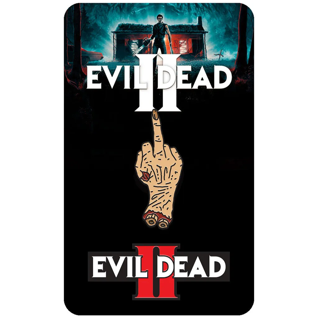 Evil Dead II Pin Badges - Finger & Classic Logo