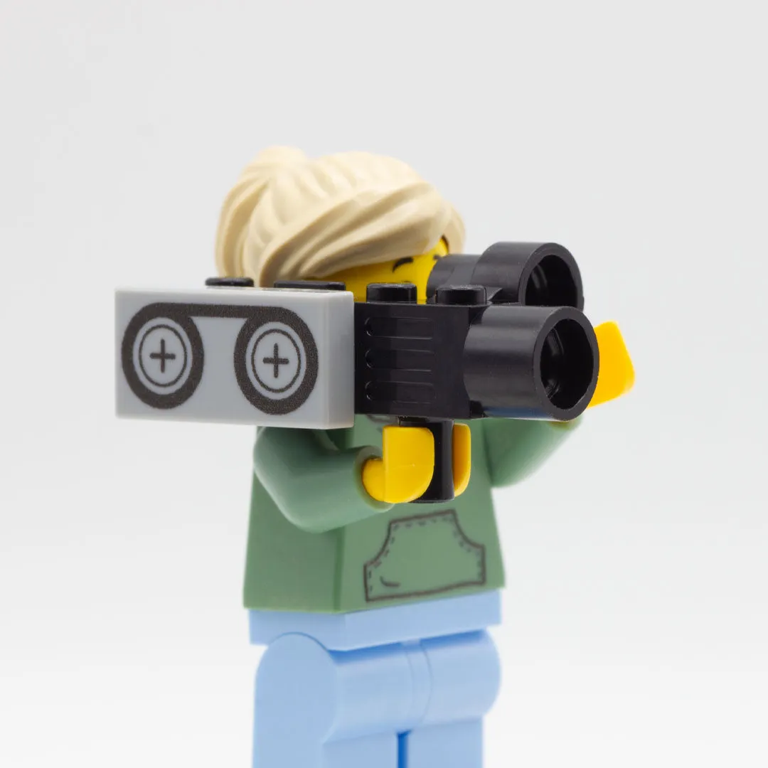 Film Crew Starter Pack - Custom Tiles and LEGO Minifigure Accessories