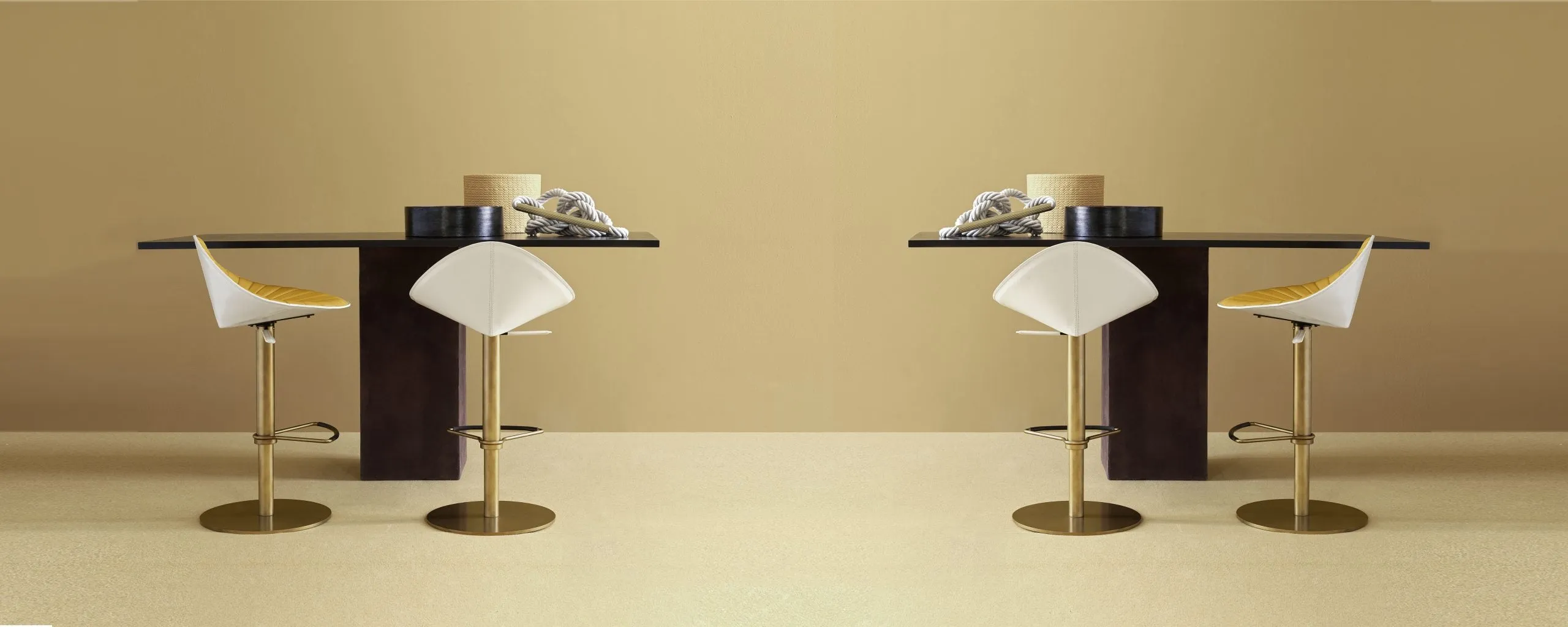 Fiorile Bar Plisse BT Stool by Fasem