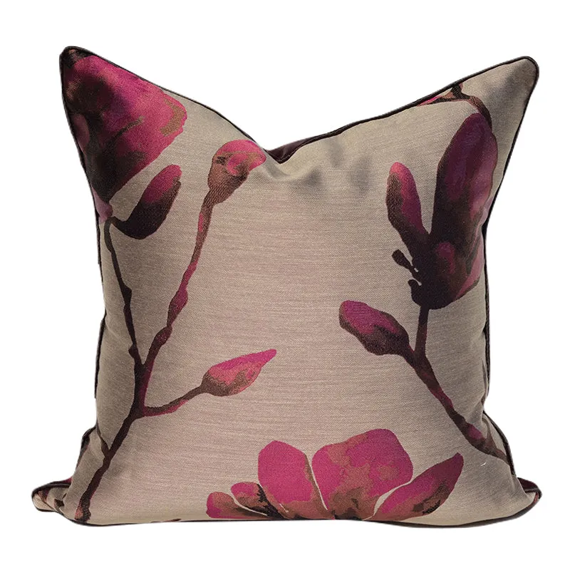 Floral Jacquard Cushion