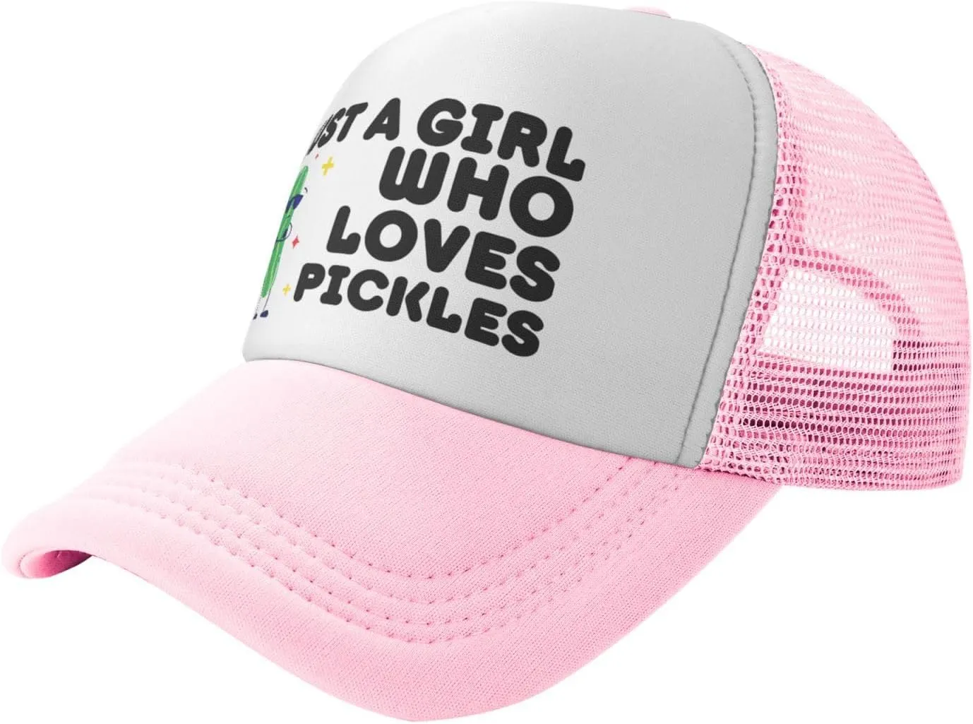 Funny Pickle Trucker Hat Unisex Adult Hats Adjustable Cap for Men and Women Classic Fishing Caps