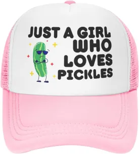 Funny Pickle Trucker Hat Unisex Adult Hats Adjustable Cap for Men and Women Classic Fishing Caps