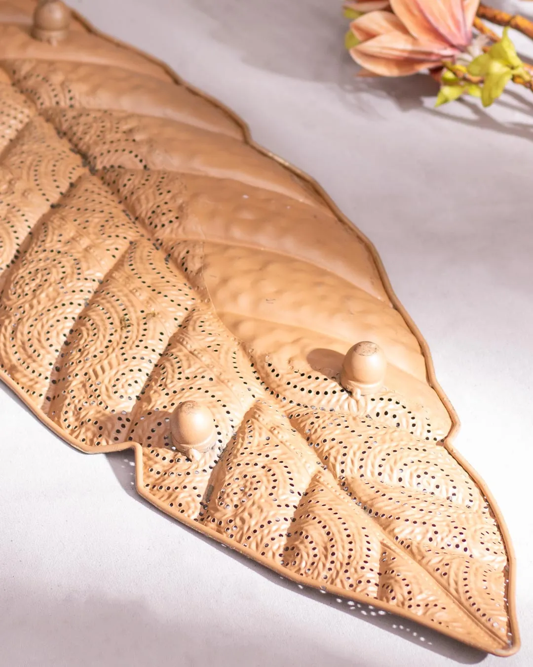 'Gilded Garden' Metal Leaf Serving Platter