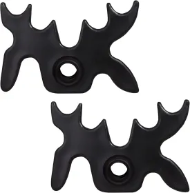 GSE Games & Sports Expert Black Plastic Slip-On Bridge Portable Moosehead Bridge Head, Pool Billiard Cue Bridge Head, Billiard Pool Cue Accessories for Pool Table