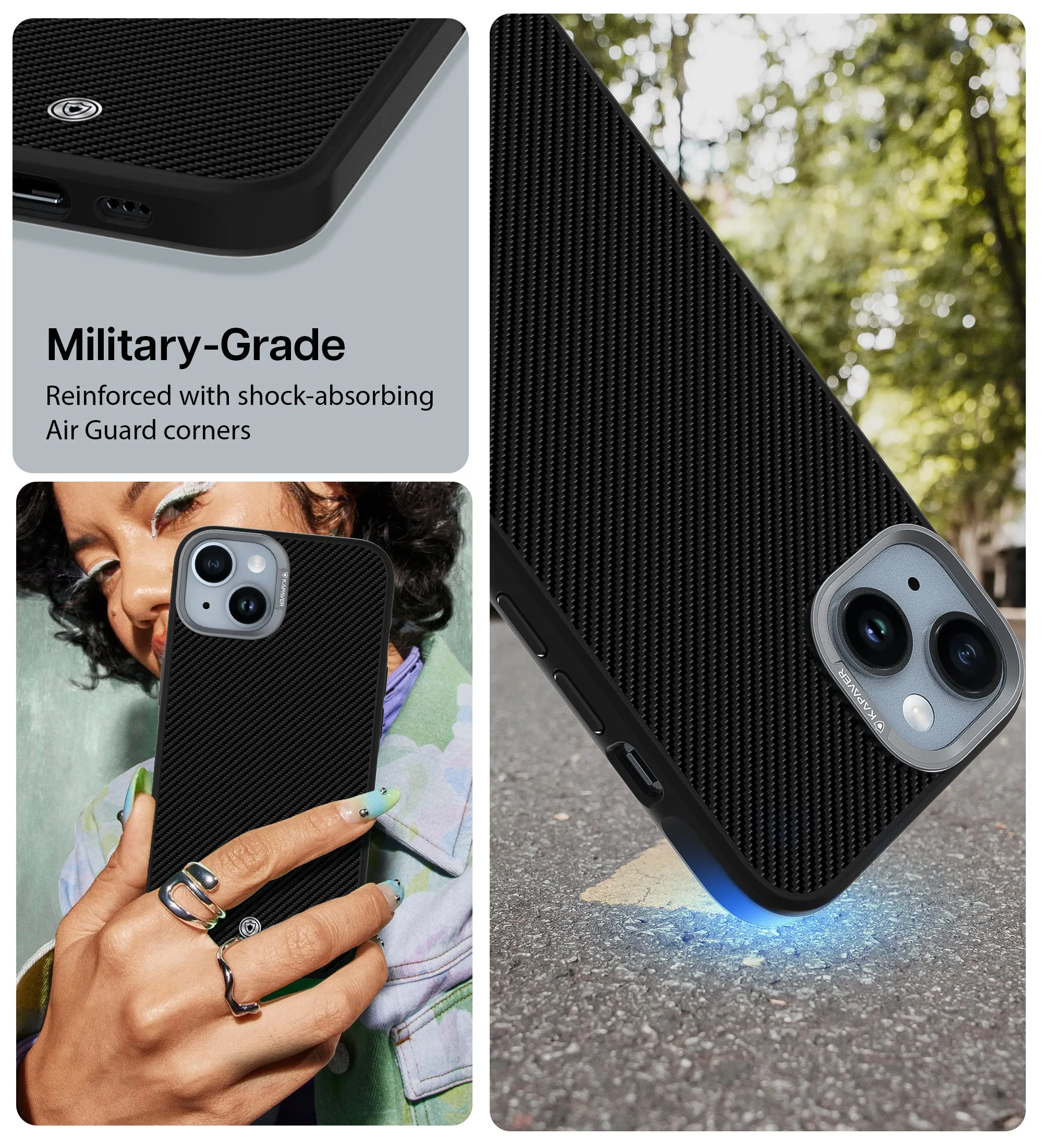 iPhone 14 Back Cover Case | Elektro Armor - Black