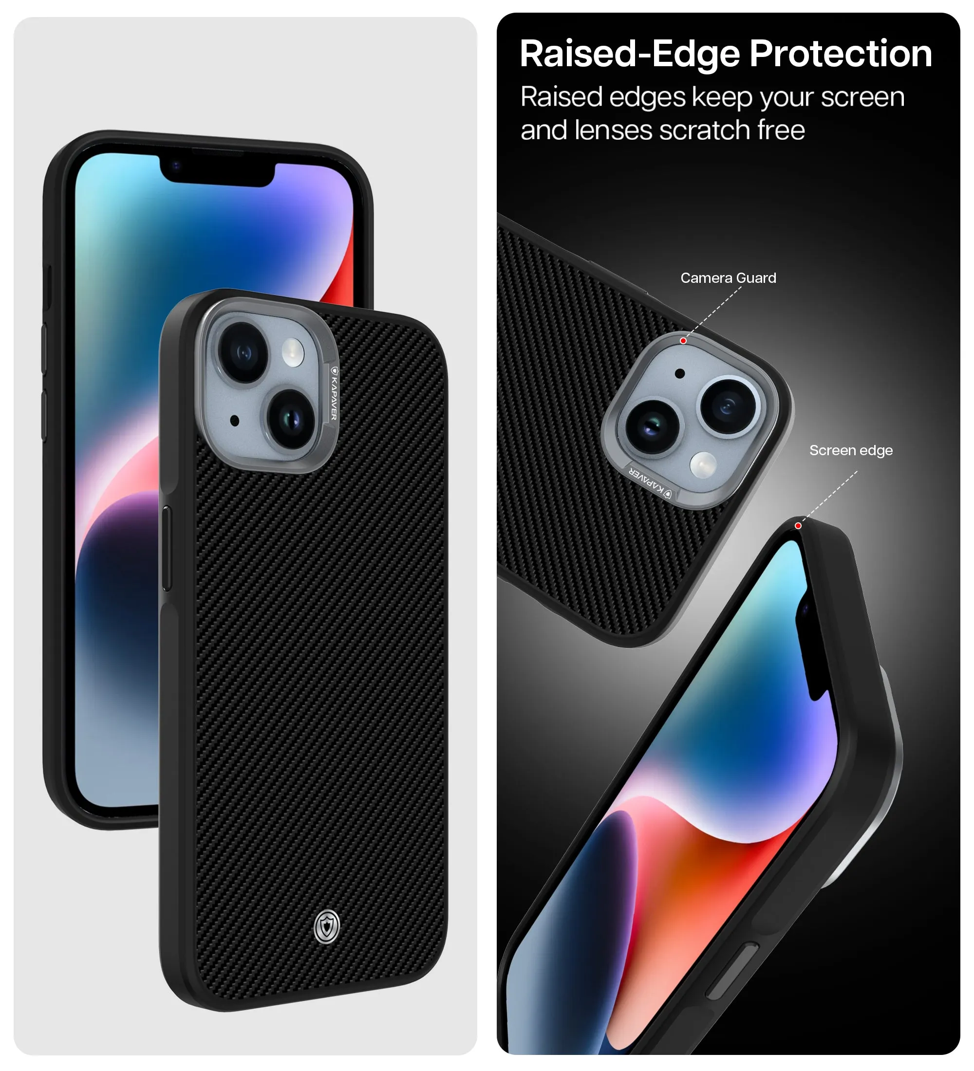 iPhone 14 Back Cover Case | Elektro Armor - Black
