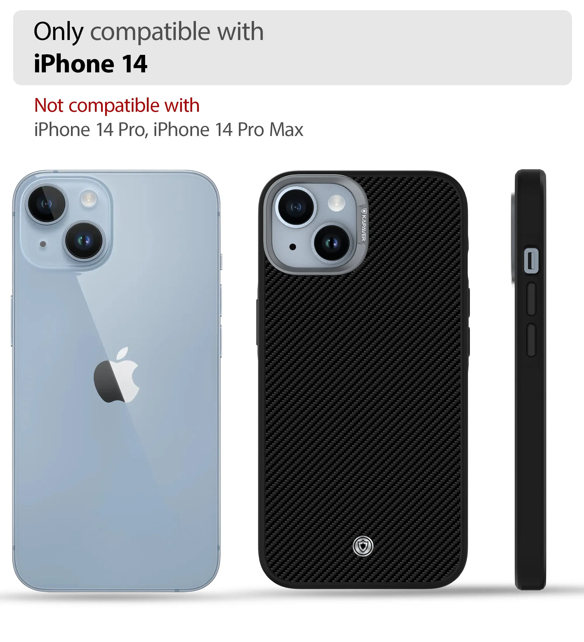 iPhone 14 Back Cover Case | Elektro Armor - Black
