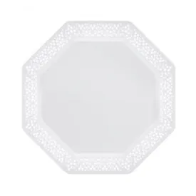 Lacetagon - 9.25" Plastic Plate (Case Qty: 120)