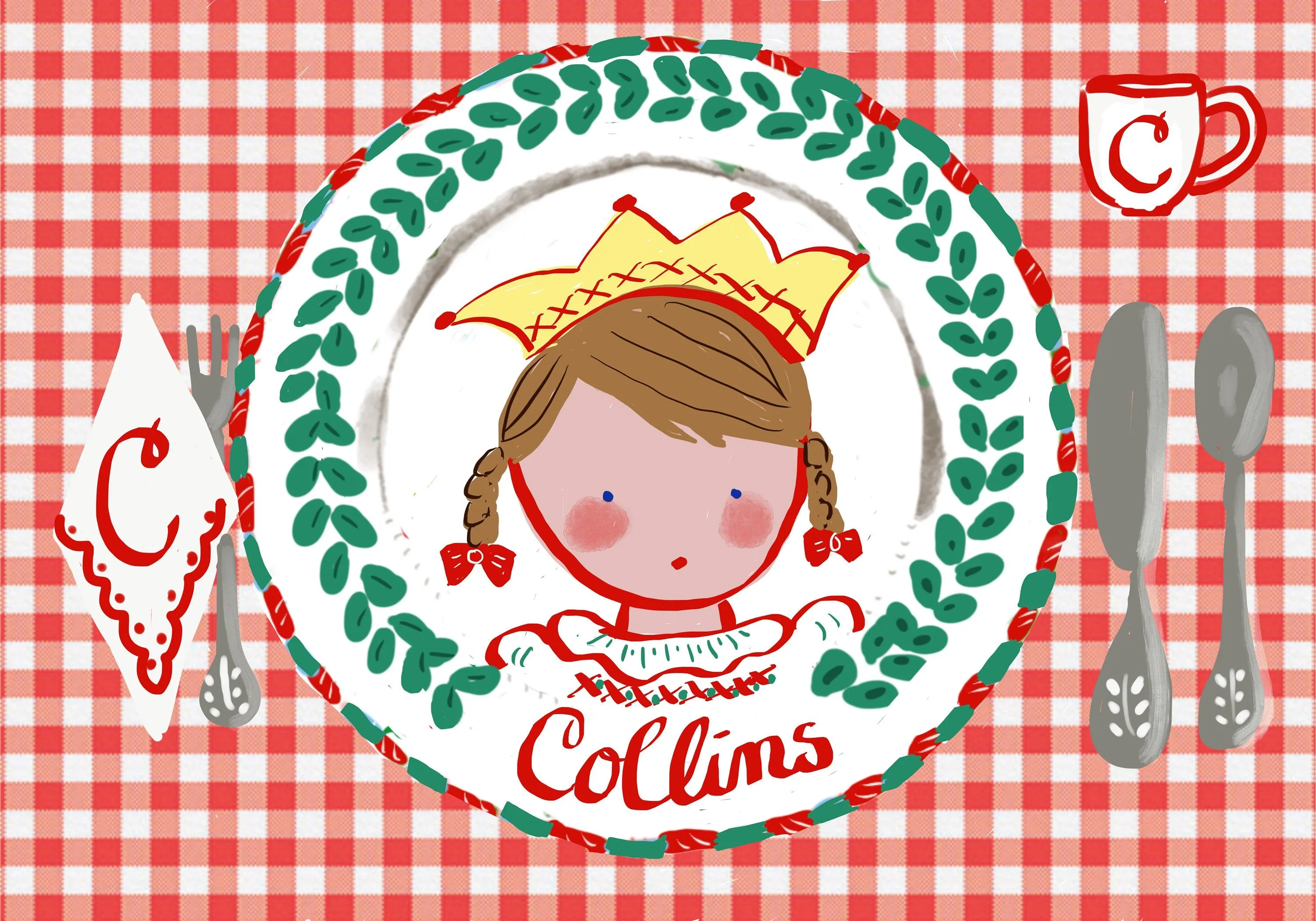 Laminated Placemat - Christmas