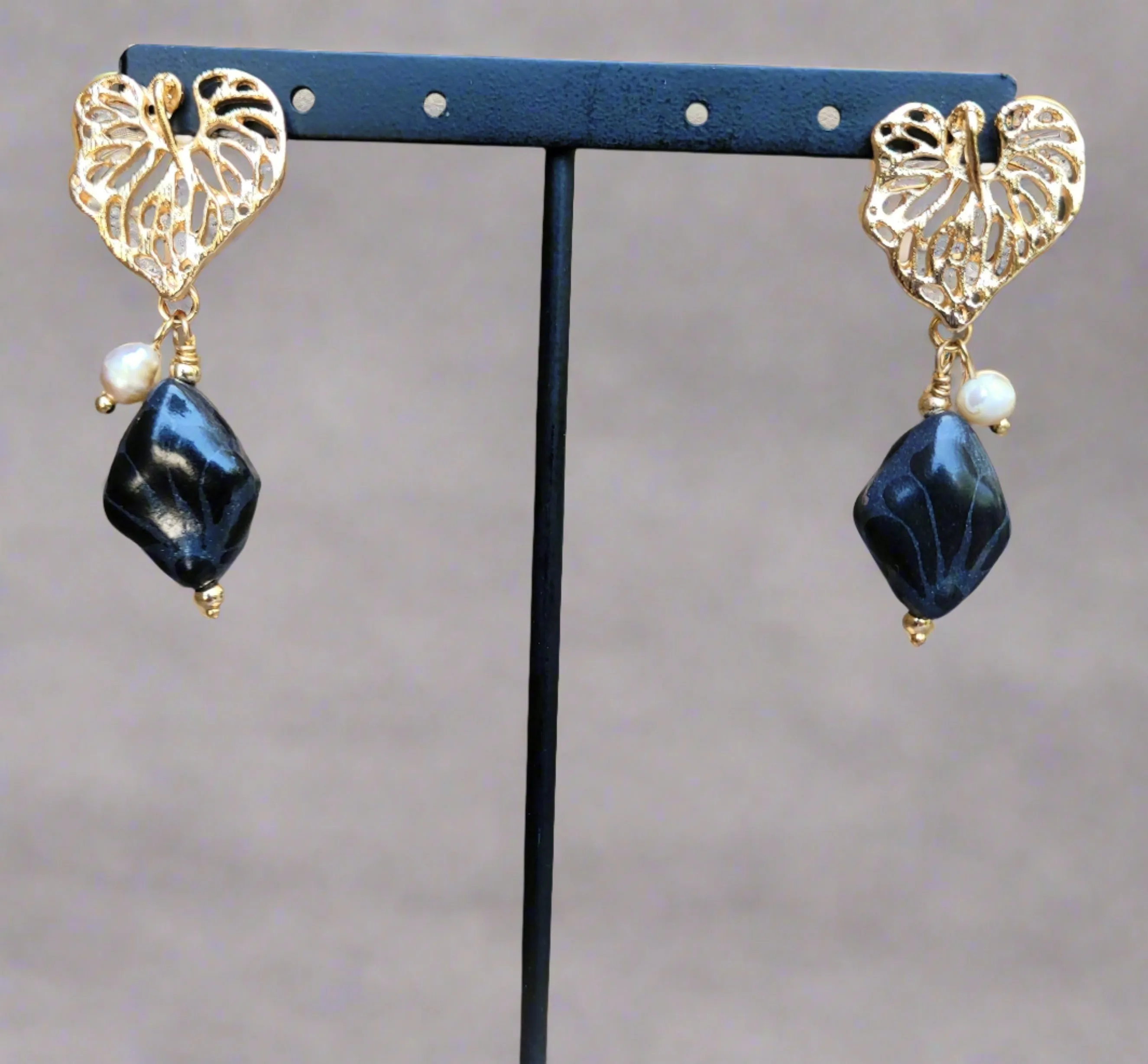 Leave  Talavera earrings