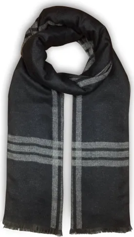 Livativ Bleu Nero Luxurious Winter Scarf Premium Cashmere Feel Unique Design Selection