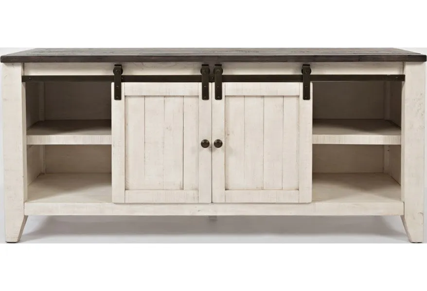 Loft 60" Media Console with Gliding Barn Door