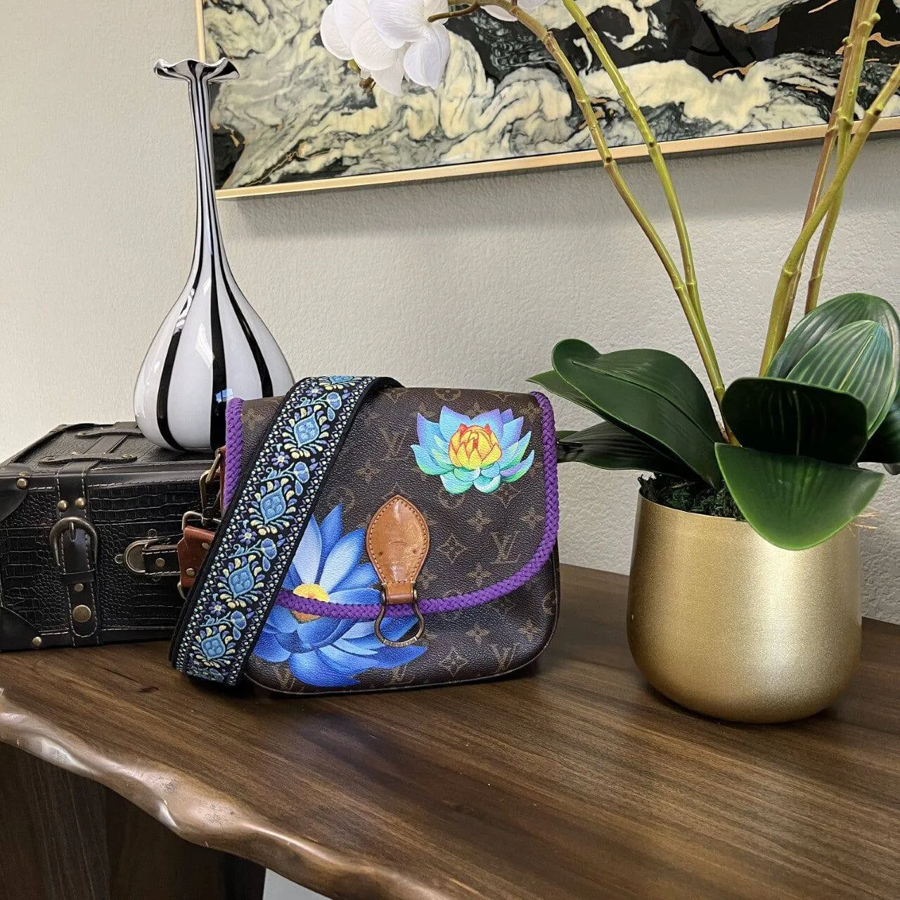 Lotus Floral in Purple