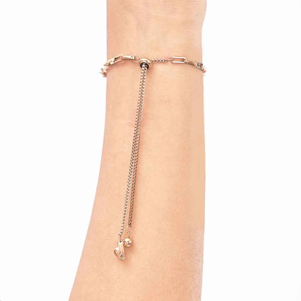Love You Forever Bar Box Chain Bracelet
