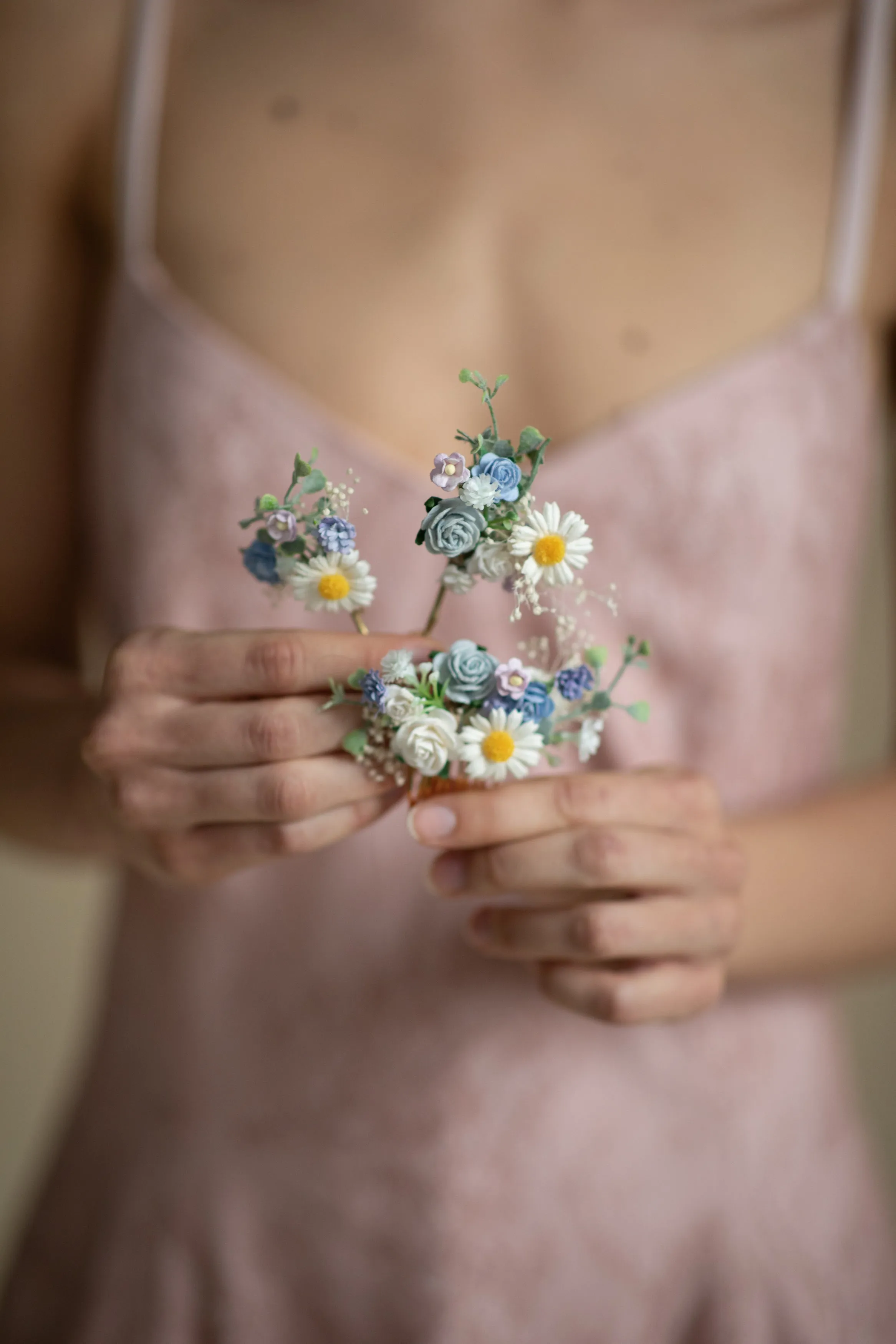 Meadow pastel wedding hair set