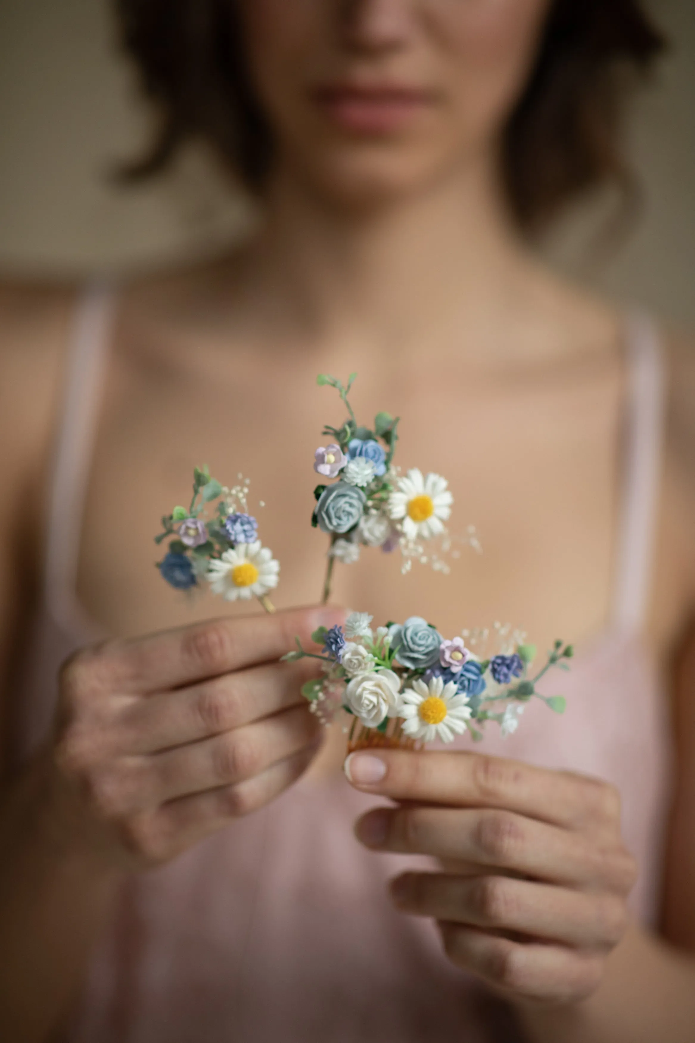 Meadow pastel wedding hair set