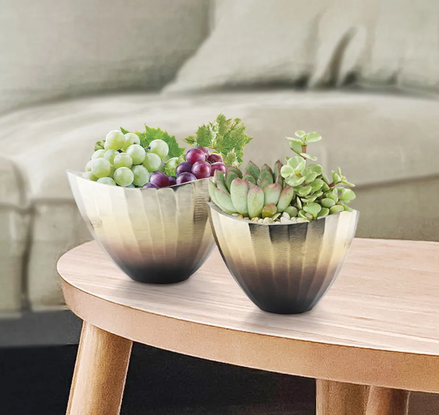 Metal Gradient Centerpiece Bowl
