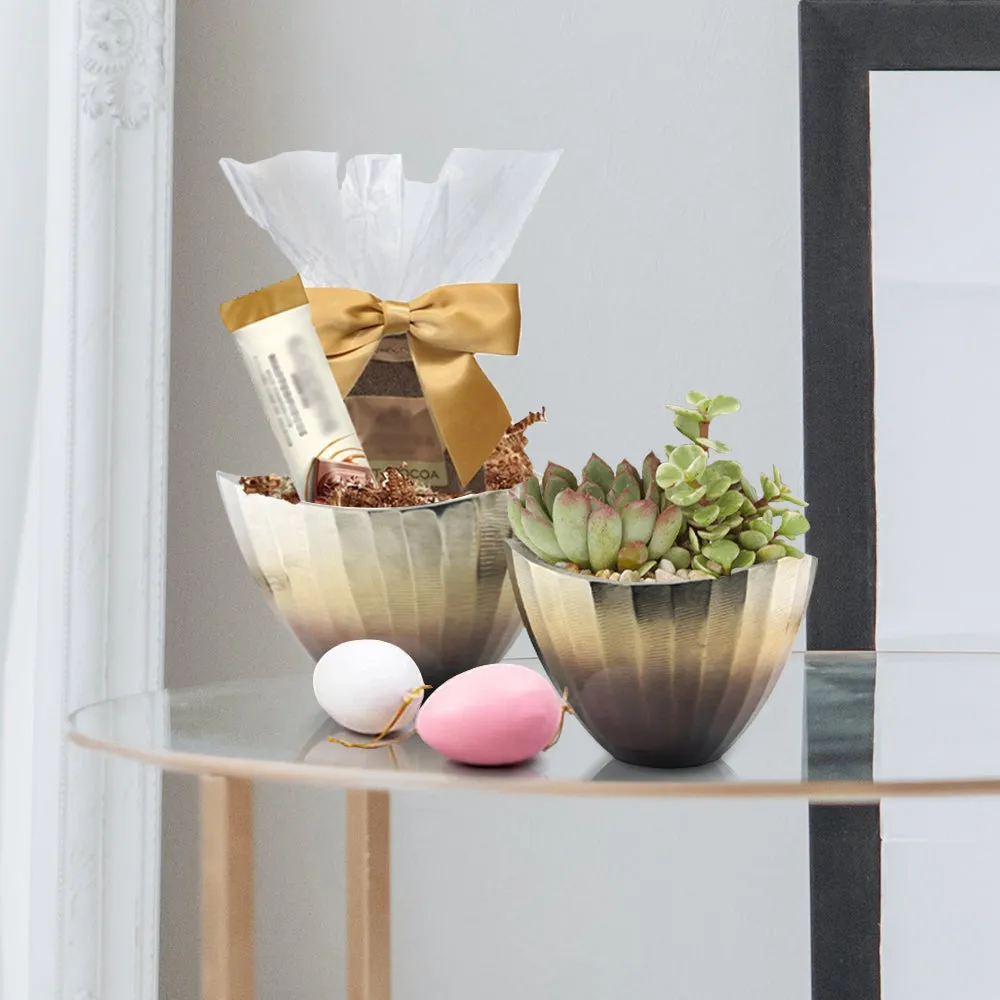 Metal Gradient Centerpiece Bowl