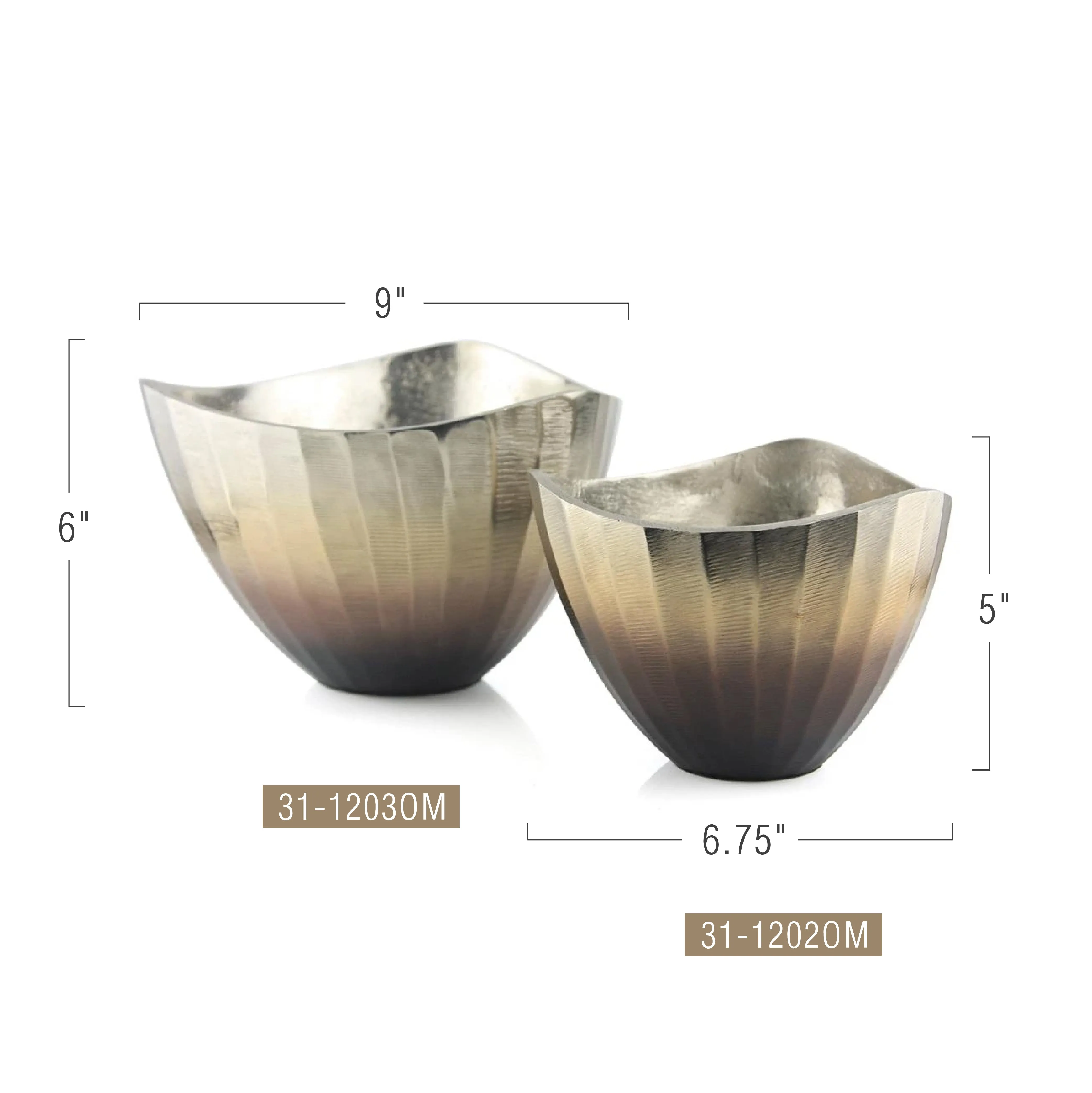 Metal Gradient Centerpiece Bowl