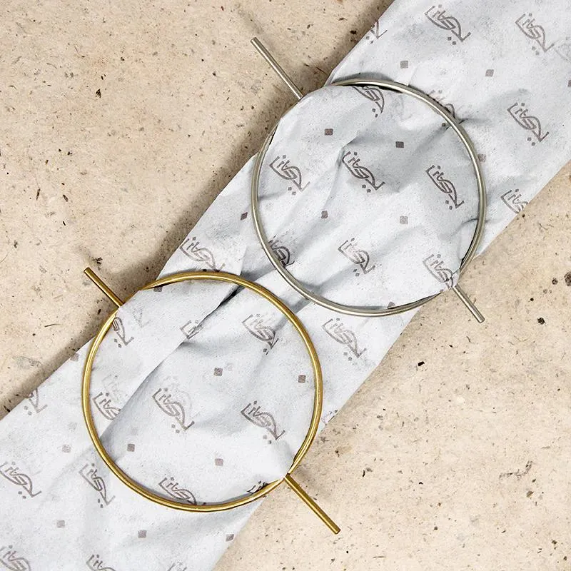 Mini Orbital Brass Hair Pin from Favor