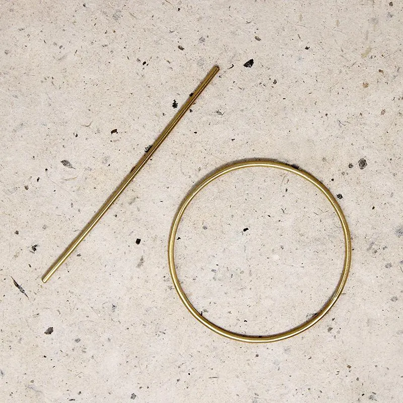 Mini Orbital Brass Hair Pin from Favor