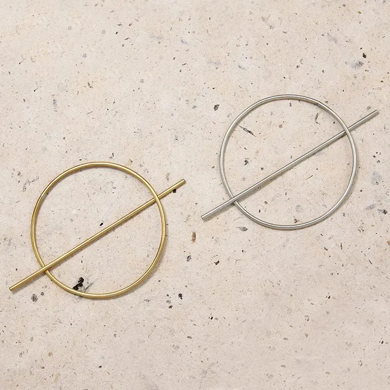 Mini Orbital Brass Hair Pin from Favor