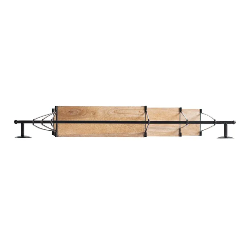 Mome 3 Piece Rectangle Black/Brown Tiered Shelf