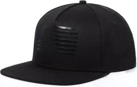 Oversize XXL American Flag Trucker Hat for Men Women,Flat Brim Adjustable Mesh Snapback Baseball Cap for Casual Wear