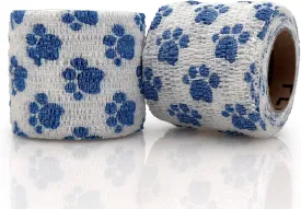 PetFlex Paw Pack  Flexible Self-Adhering Elastic Bandage for Wound Care  First Aid Wrap for Small Animals Like Dogs, Cats, and Other Pets - 2 inch, 2 Rolls