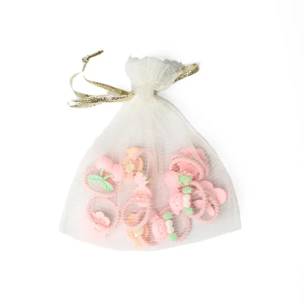 Pink Bloom Rubberbands (Set of 10 pcs)