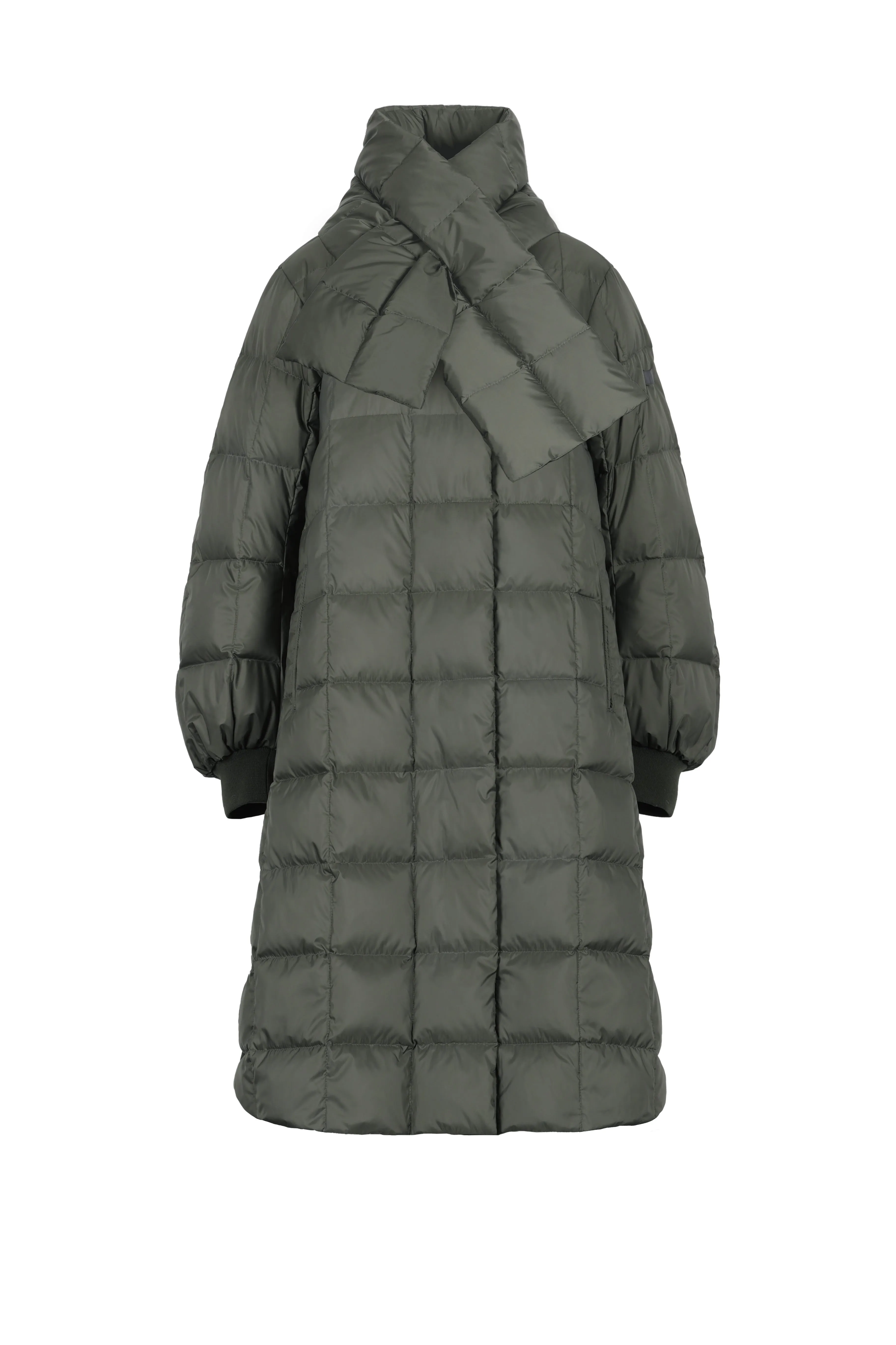 QUILTED COAT LUA WITH SCARF