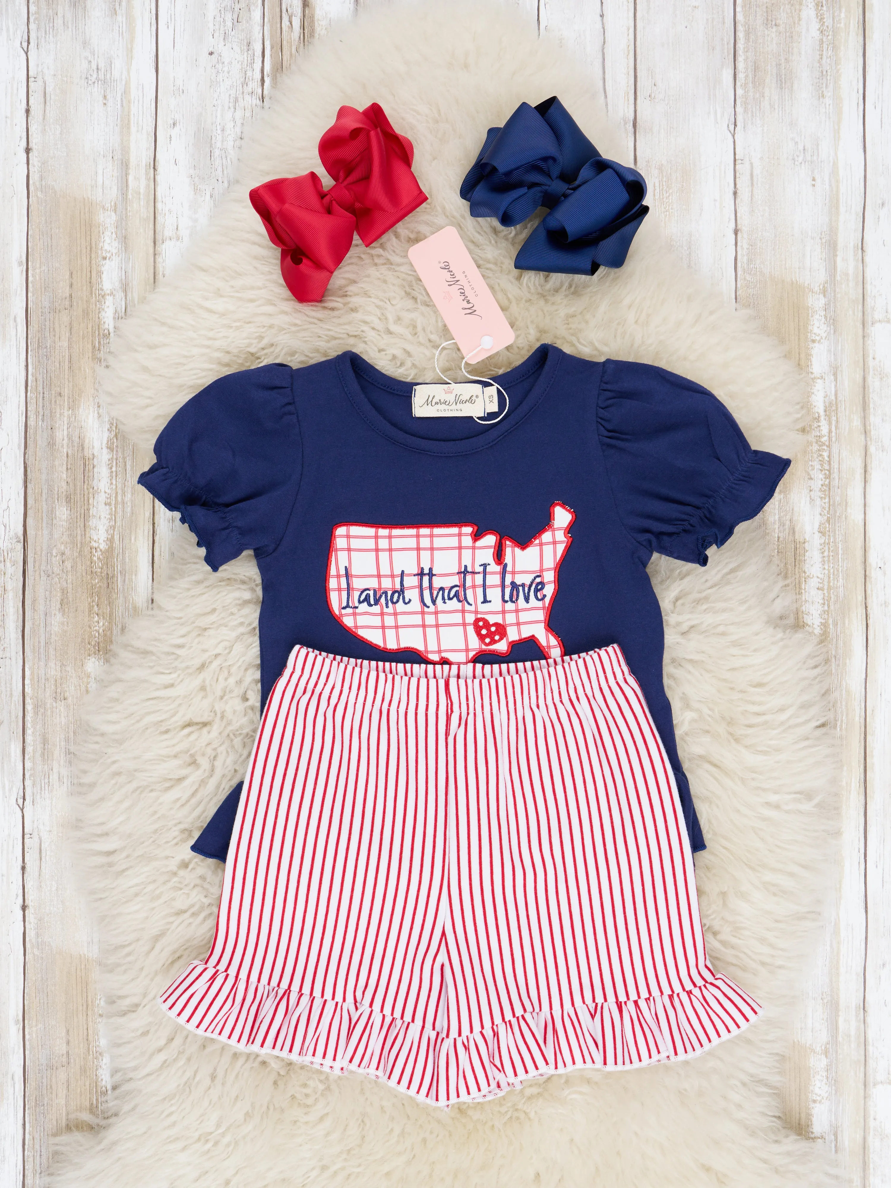 "Land I Love" Ruffle Outfit