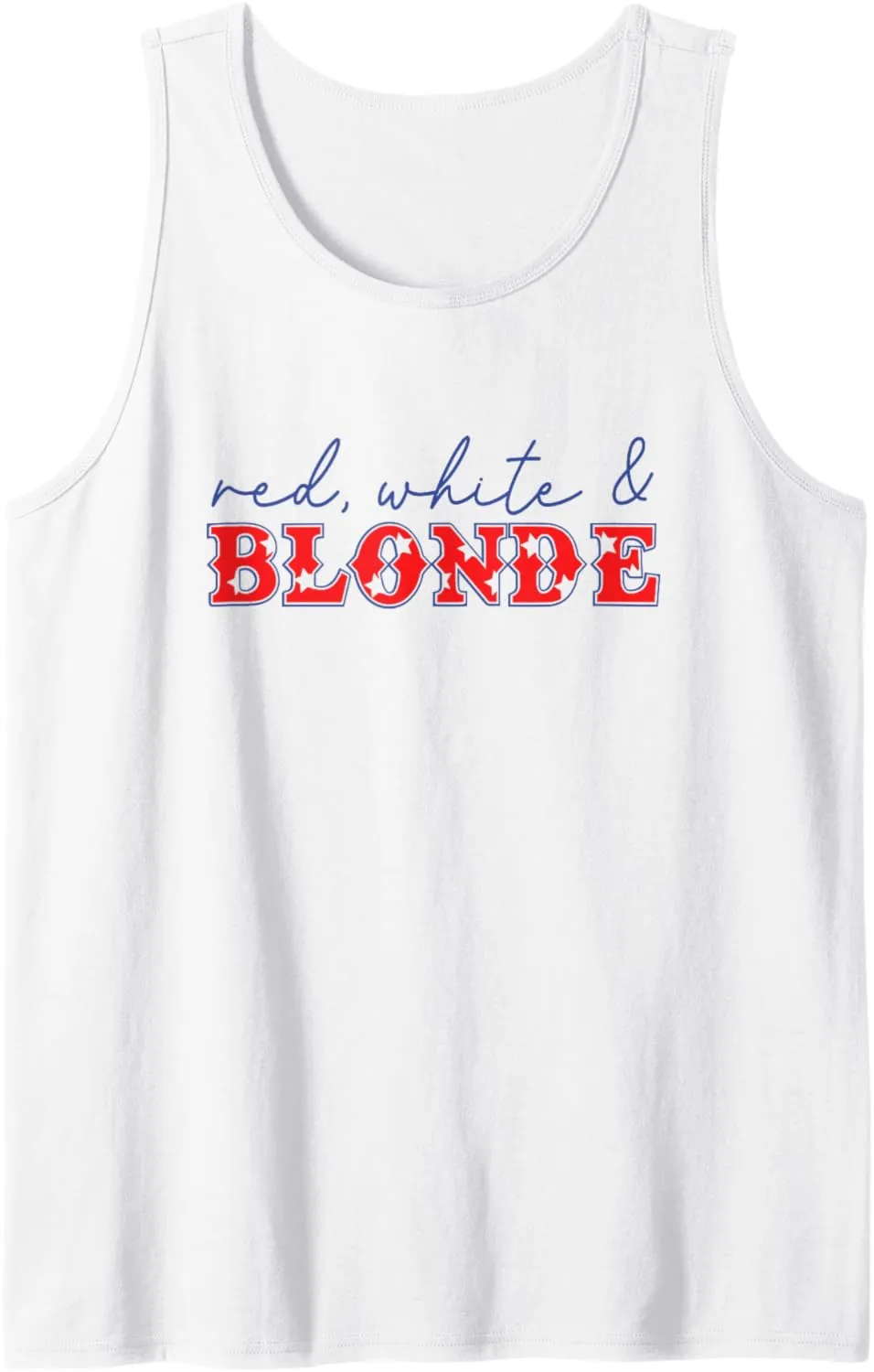 red white and blonde Tank Top