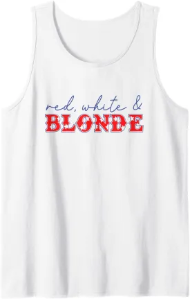 red white and blonde Tank Top