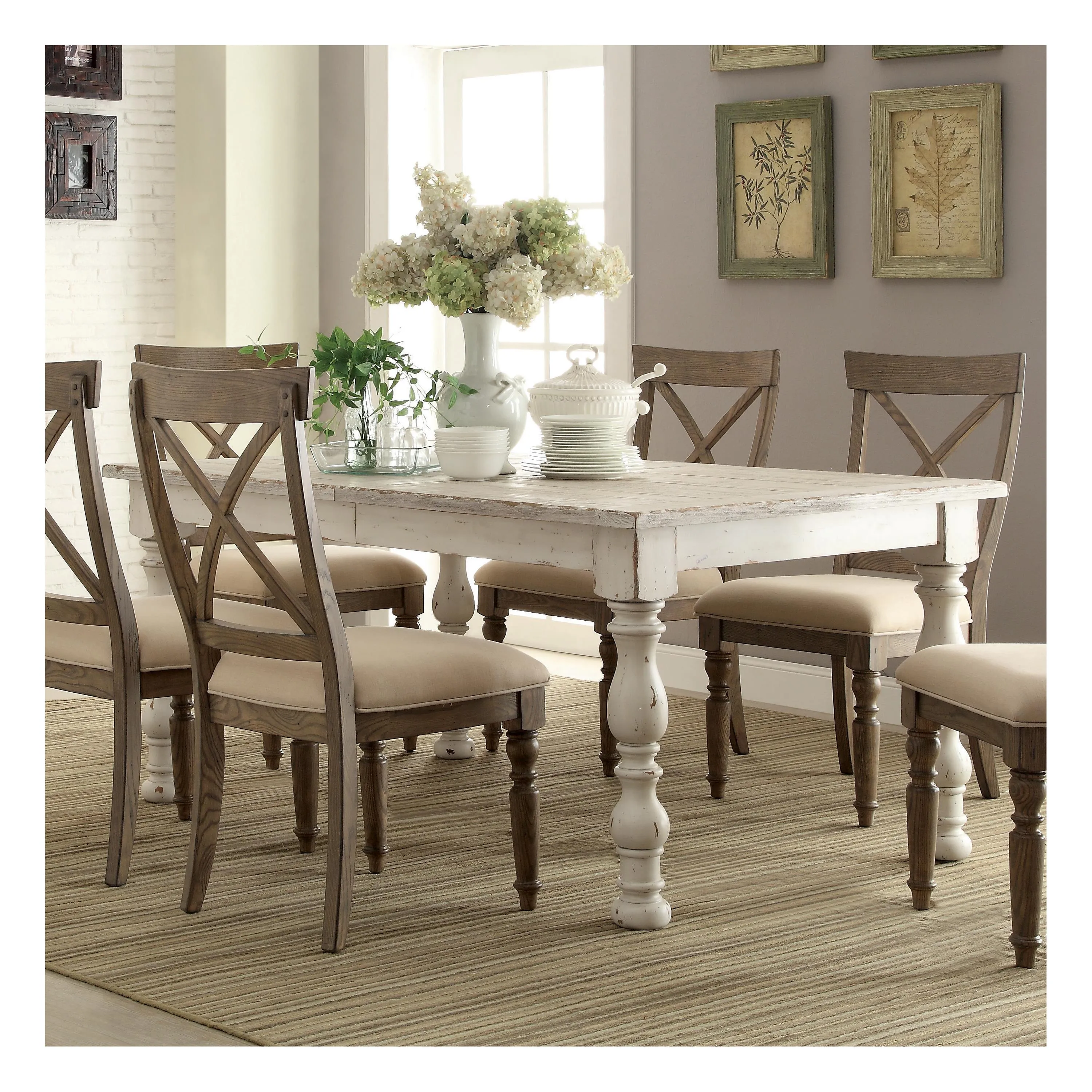 Sarasota Rectangular Dining Table Extendable (66-84")