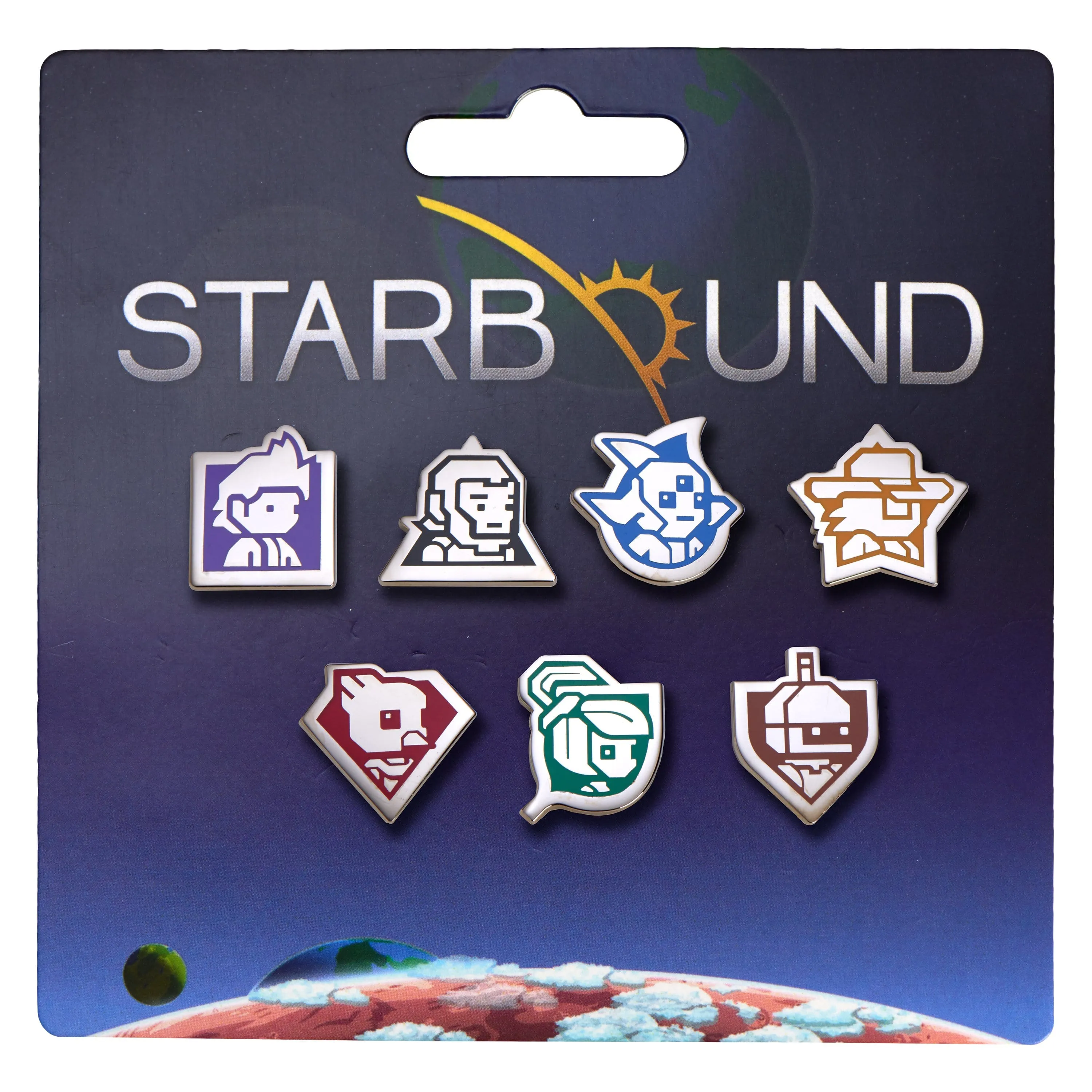 Starbound - Races Pin Set