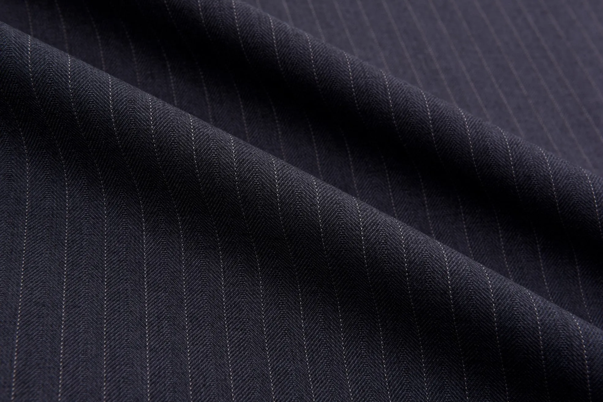 Striped Wool Blend Suiting Fabric -  6428