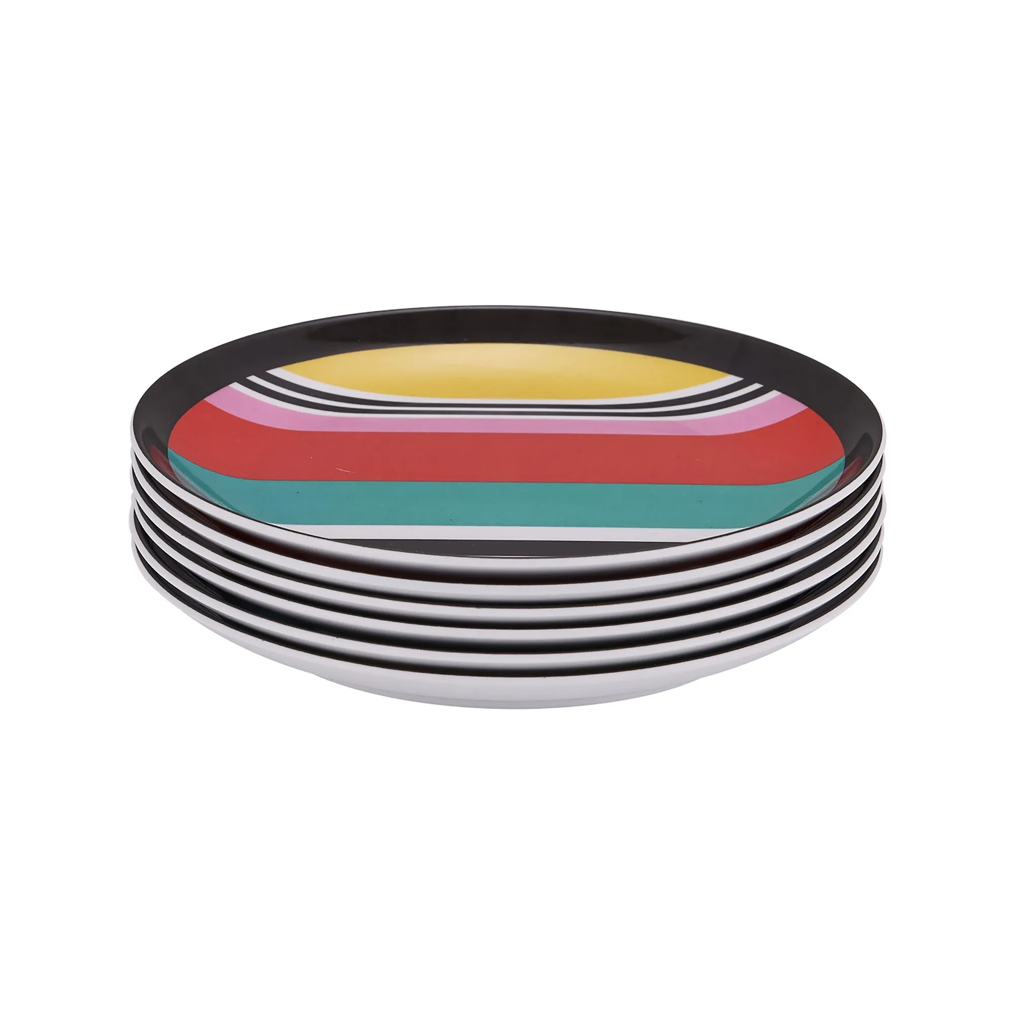 Stripes Appetizer Plate Set
