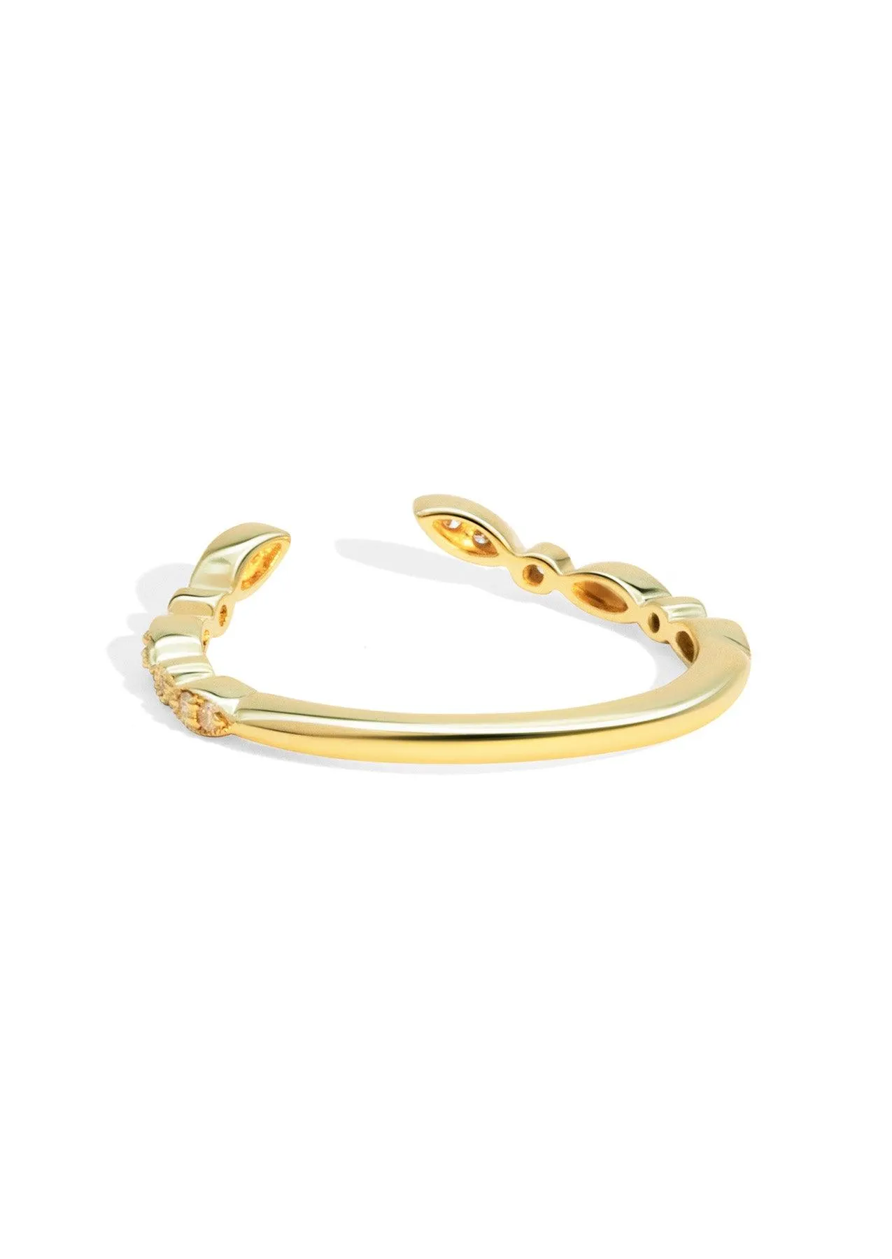The Garland Yellow Gold Diamond Band
