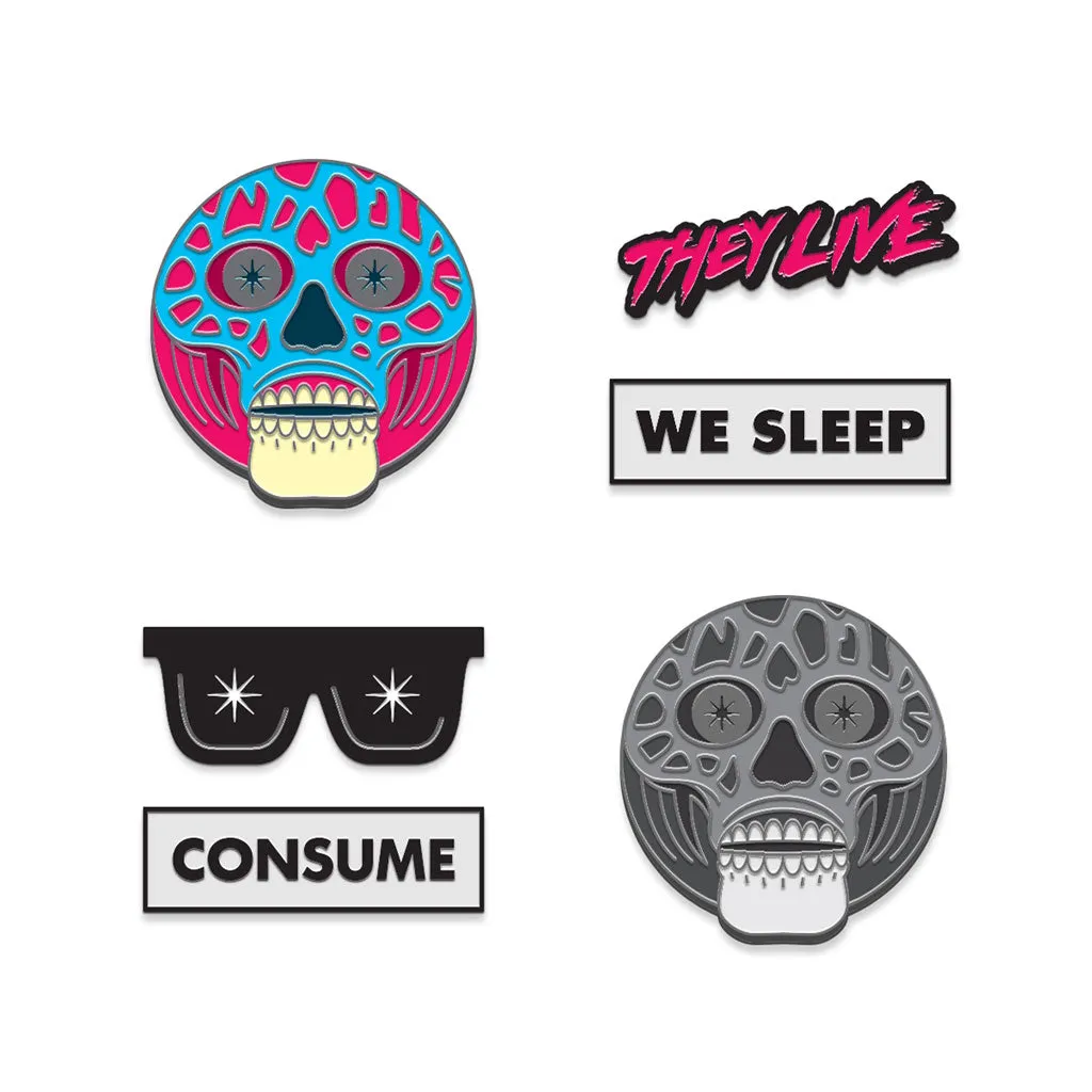 They Live Enamel Pin Set